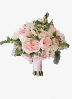 粉色玫瑰婚礼花束素材