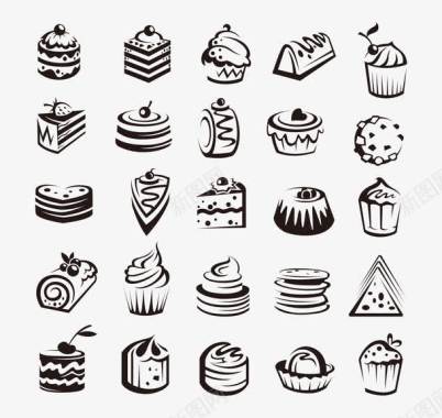 美味糕点蛋糕辅助元素图标图标