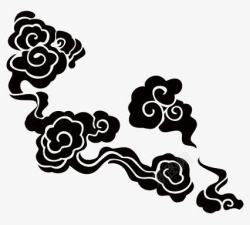 黑色祥云素材
