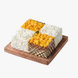 正方形蛋糕方形水果蛋糕高清图片