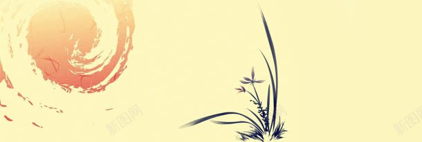 唯美淡雅中国风水墨画壁纸jpg设计背景_88icon https://88icon.com 中国风 企业 大气 山水 植物