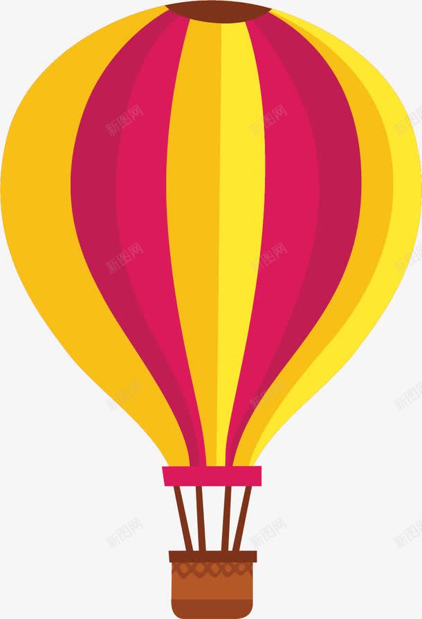 彩色条纹漂浮热气球png免抠素材_88icon https://88icon.com 卡通 扁平化 旅行度假 漂浮 热气球 矢量图案