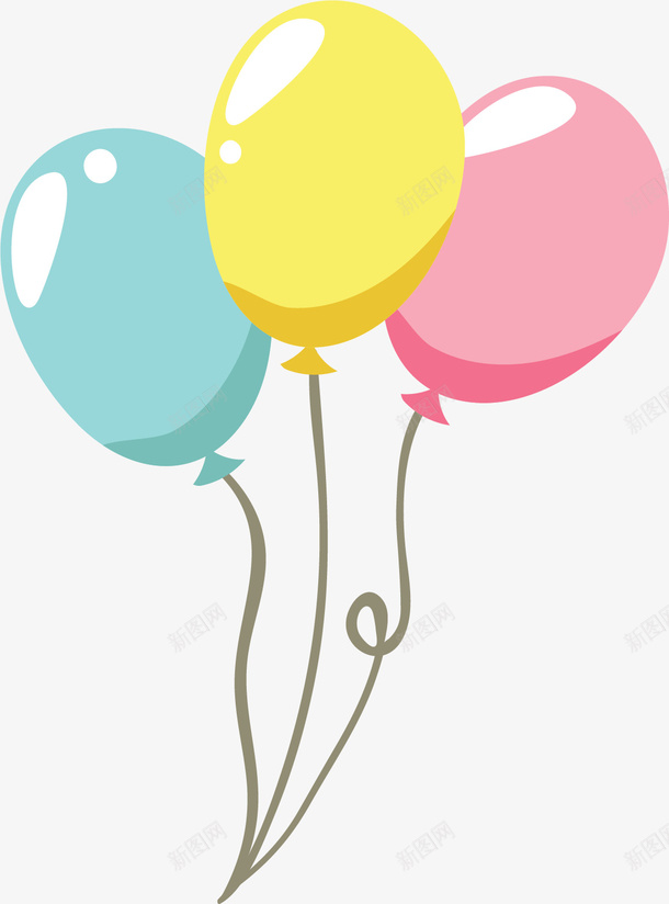 生日派对彩色气球矢量图ai免抠素材_88icon https://88icon.com 彩色气球 气球 气球束 派对气球 生日派对 矢量png 矢量图