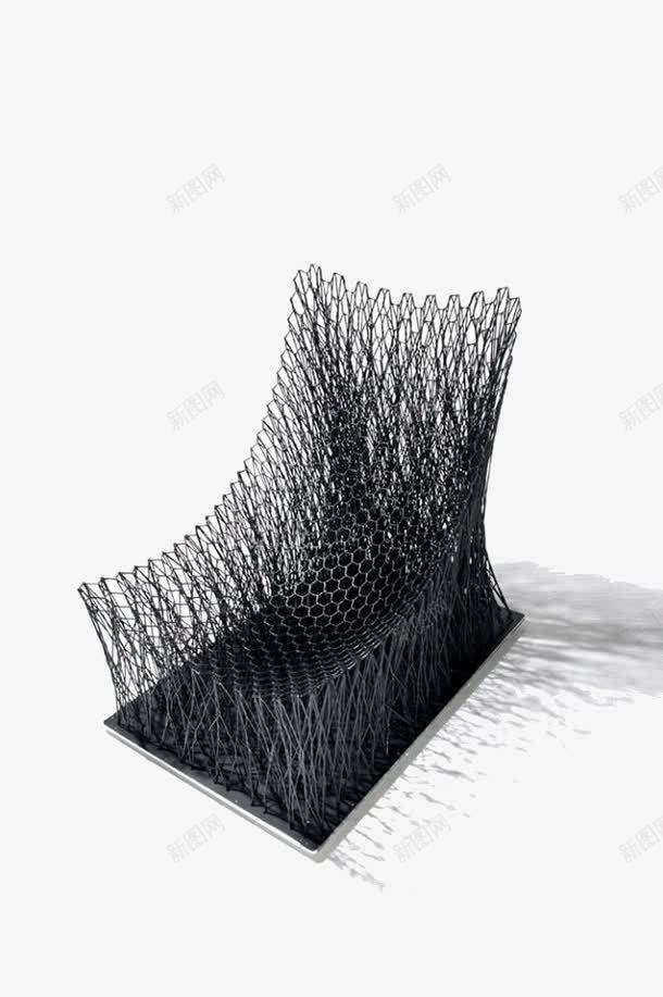 碳纤维扶手椅png免抠素材_88icon https://88icon.com 几何造型 创意 创新 单人椅 单人沙发 向日葵黑白 坐位 坐席 座位 扶手椅 新材料 椅子 碳纤维 简约 舒适