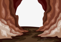 洞穴石头山洞高清图片