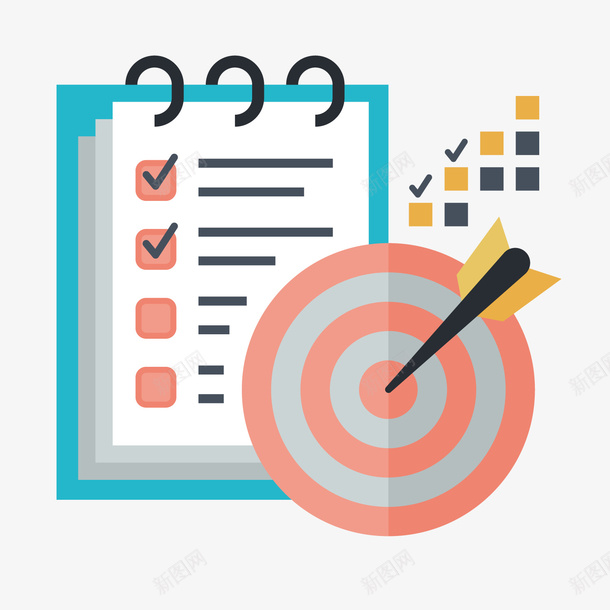 蓝色书本卡通元素矢量图ai免抠素材_88icon https://88icon.com 书本 判断 卡通 圆形 圆形标靶 对不对 对错 寻找目标 射箭 标靶 目标 矢量图 纸张 蓝色 靶子