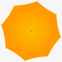 简约黄色雨伞素材