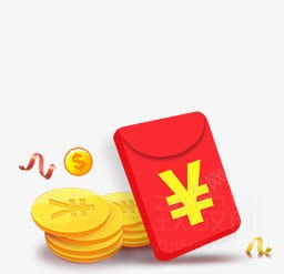 卡通天猫红包金币png免抠素材_88icon https://88icon.com 卡通 红包 金币