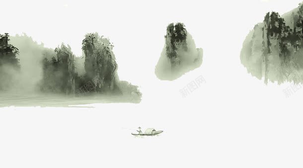 水墨彩绘风水画png免抠素材_88icon https://88icon.com 山水 工笔画 彩绘 水墨画 简笔山水画 风景画 风水画