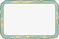 漂亮方框彩色卡通方框高清图片