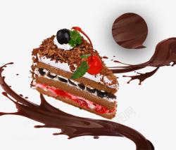 蛋糕房宣传美味提拉米苏蛋糕高清图片