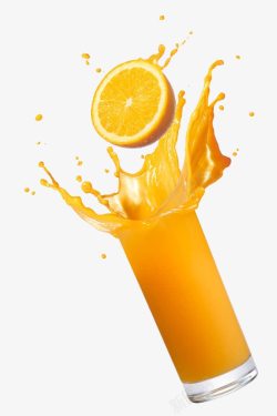 一杯果汁一杯橙汁高清图片