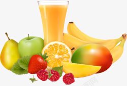 果汁宣传单水果饮料海报高清图片
