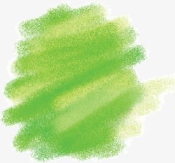 绿色水彩涂鸦晕染矢量图素材