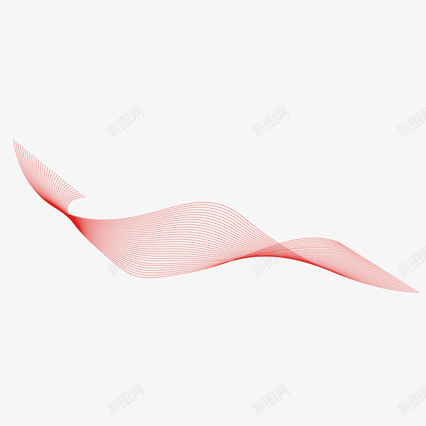 红色多线条飘带曲线矢量图ai免抠素材_88icon https://88icon.com 多线条 曲线 曲线图案 矢量图 红色 织带 飘带
