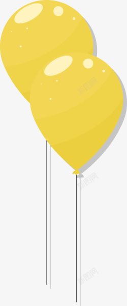 卡通金色气球素材