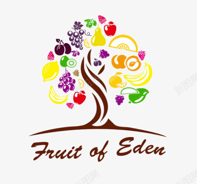 果园标志果树logo图标图标