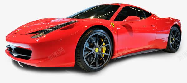 红色Ferraripng免抠素材_88icon https://88icon.com 产品实物 法拉利 赛车 跑车 轿车