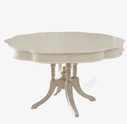 圆形餐桌椅组合6人素材