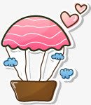 文艺清新卡通热气球png免抠素材_88icon https://88icon.com 卡通 文艺 清新 热气球