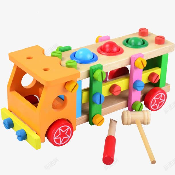 彩色玩具小车png免抠素材_88icon https://88icon.com 产品实物 塑料制品 小货车 打地鼠 拼装玩具