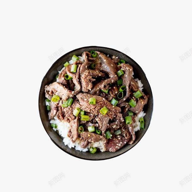 葱花牛肉盖饭png免抠素材_88icon https://88icon.com 商家宣传单 快餐 菜品 菜色 营养 蔬菜 黑椒炒牛肉饭 黑椒牛肉饭