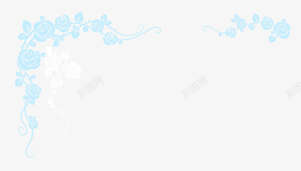 蓝色玫瑰花装饰png免抠素材_88icon https://88icon.com 婚庆元素 婚礼 结婚请柬 蓝色玫瑰花装饰