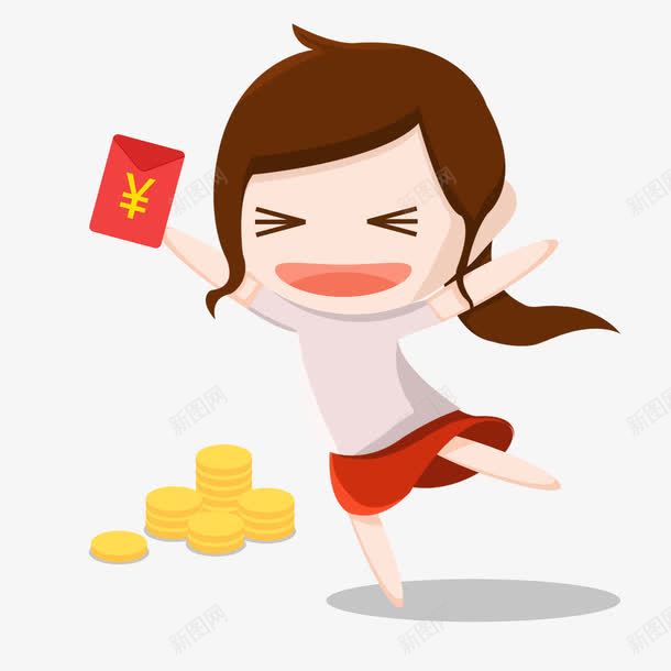 红包金钱喝彩的人png免抠素材_88icon https://88icon.com 兴奋 发工资 唱歌 喝彩图案 喝彩的人 女孩 红包 美事 跳舞 金钱 高兴