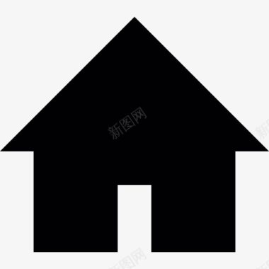 房子黑造型图标图标