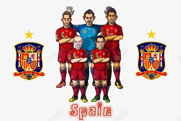 西班牙足球队卡通png免抠素材_88icon https://88icon.com 俱乐部 卡通 球员 球星 球队 西班牙 西班牙足球 足球 队徽
