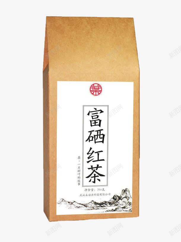 富硒红茶包装png免抠素材_88icon https://88icon.com 包装 富字 富硒 红茶 茶叶