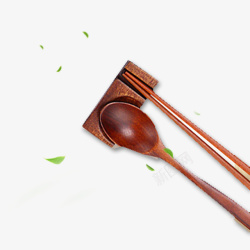 木质筷子架木质餐具高清图片