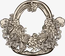 欧式花纹背景素材