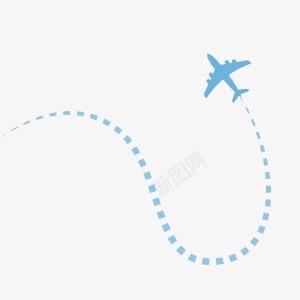 飞机旅行线路装饰png免抠素材_88icon https://88icon.com 旅行 素材 线路 装饰 飞机