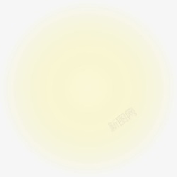 黄色圆圈光芒素材
