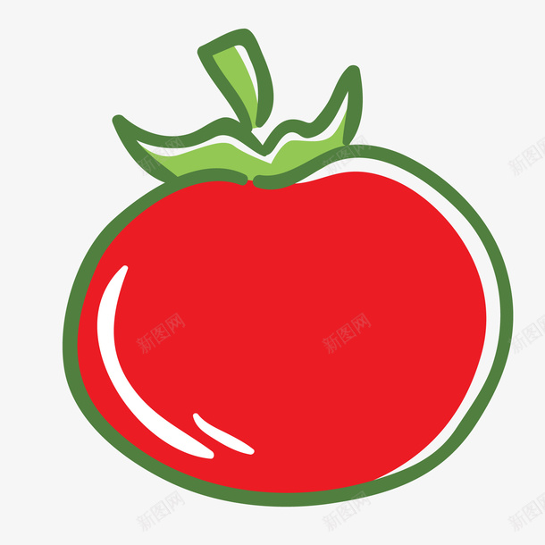 创意彩绘素食标签矢量图ai免抠素材_88icon https://88icon.com 卡通 手绘 水果 番茄 素食 蔬菜 西红柿 食物 矢量图