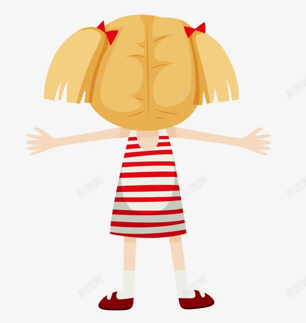 手绘黄头发红裙子的小女孩背影png免抠素材_88icon https://88icon.com 卡通小女孩 女孩背影 孩子背影 小人背影 小孩背面 红裙子女孩背影 背影 背影小孩儿童 黄头发女孩