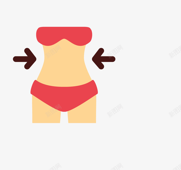 健身的女人身材元素png免抠素材_88icon https://88icon.com 健身 减肥瘦身 卡通手绘 女人 箭头 美女腰 苗条的女生 装饰图