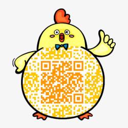 窑鸡名片个性二维码标识图标高清图片