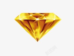 钻石光彩金色钻石高清图片