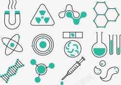 医疗医学生物化学图标高清图片