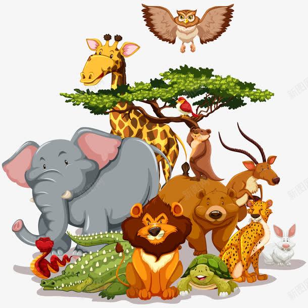 动物园png免抠素材_88icon https://88icon.com zoo 中国动物园 大象 狮子 猫头鹰 长颈鹿