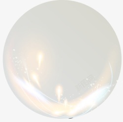 玻璃球矢量图手绘流光溢彩的透明球高清图片