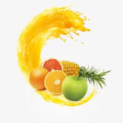 橙子饮料新鲜水果高清图片