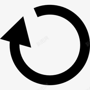 符号圆形旋转箭头图标图标