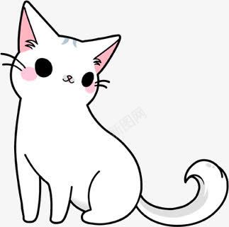 手绘卡通猫咪展板png免抠素材_88icon https://88icon.com 卡通 展板 歪头猫咪