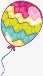 卡通多彩气球装饰素材