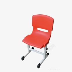 教室桌椅红色学生小椅子高清图片