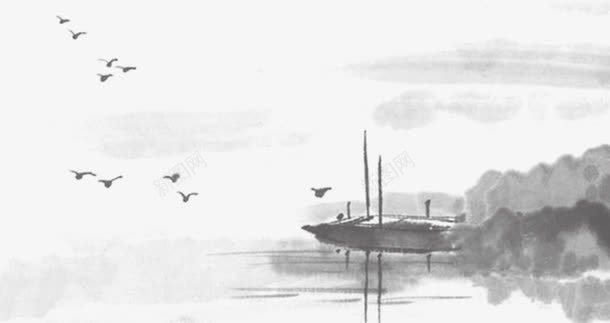 中国风企业文化装饰png免抠素材_88icon https://88icon.com 中国风 企业文化 古典 复古 山水