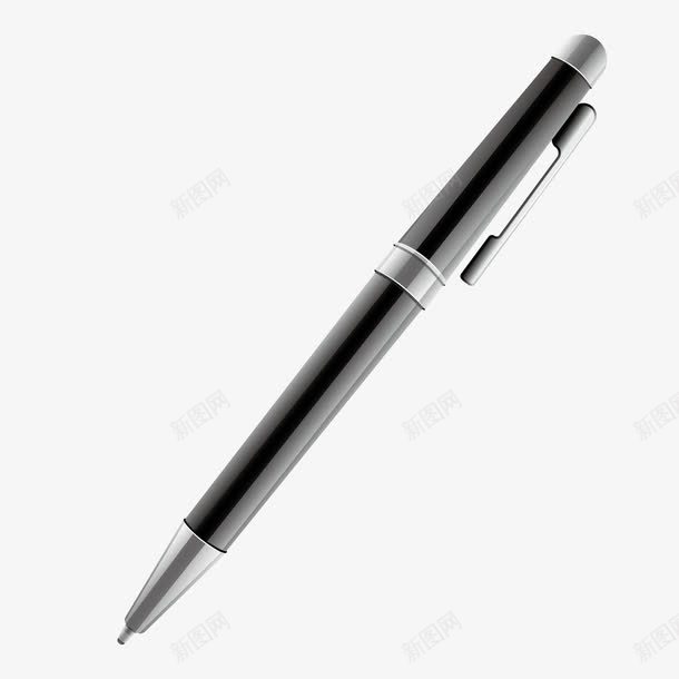 黑色质感商务钢笔签字笔png免抠素材_88icon https://88icon.com 商务 签字笔 质感 钢笔 黑色
